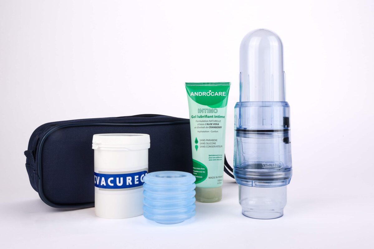 Pompe à pénis Vacurect dispositif médical complet pour améliorer l’érection